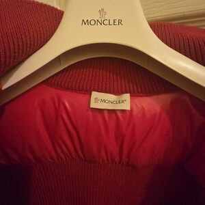 Moncler Women’s Red Ribbed Sweater